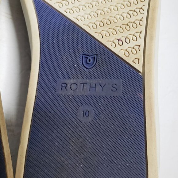 Rothys Camo The Sneaker Gray Knit Comfort Recycled Low Top Slip On Womens 10 - Picture 8 of 8